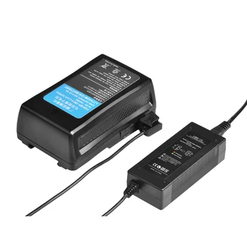 10400mAh BP-150 V-Mount / V-Lock Baterije z USB Vrata in LED Luči + D-Tapnite Adapter za Polnilnik 5