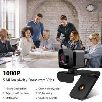 1080P HD HWebcam Za PC Spletna Kamera Kamera USB Spletno Kamero Z Mikrofonom, samodejno ostrenje, Kamera Za Računalnik Prenosnik Namizni Webcamera 1
