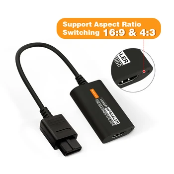 1080P N64, da HDMI je združljiv Pretvornik Plug and Play Za N64/NGC/SFC/SNES 4:3/16:9 Razmerje Preklapljanje 0