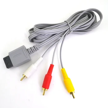 10PCS 1,8 m Komponentni kabel, Audio Video, AV Composite 3 RCA Kabel za Glavni 480p video izhod za Ntdo W-i-i konzole 0