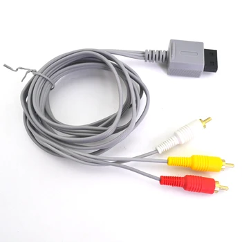 10PCS 1,8 m Komponentni kabel, Audio Video, AV Composite 3 RCA Kabel za Glavni 480p video izhod za Ntdo W-i-i konzole 3