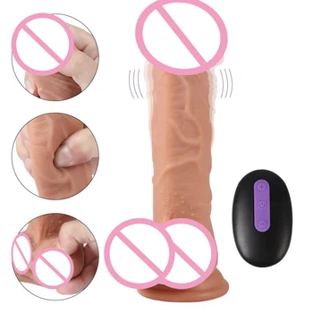 20 Hitro opozarjanje z Vibrator z Brezžičnim Daljinskim Realističen Penis, Vibrator za Ženske Sexy Igrače za Odrasle 18 Sexohop Izdelki 2