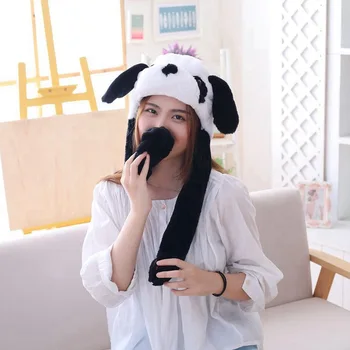 2021 Nov Modni Visoke Kakovosti Dnevni Panda Ukleščenja Uho Klobuk Plišastih, zračna Blazina Uho Pop-up Cute Ples Igrača Kapa Klobuki Darilo za Rojstni dan 0