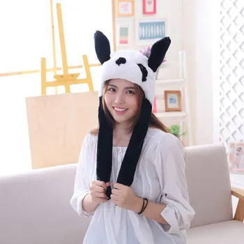 2021 Nov Modni Visoke Kakovosti Dnevni Panda Ukleščenja Uho Klobuk Plišastih, zračna Blazina Uho Pop-up Cute Ples Igrača Kapa Klobuki Darilo za Rojstni dan 1