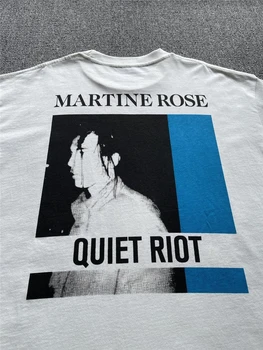 2022ss Martine Rose T-shirt Moški Ženske 1:1 Najboljše Kakovosti Težka Tkanine Prevelik Vrh Tee T Majica 4
