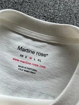 2022ss Martine Rose T-shirt Moški Ženske 1:1 Najboljše Kakovosti Težka Tkanine Prevelik Vrh Tee T Majica 5