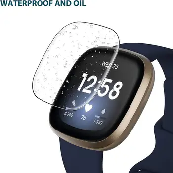 2Pcs Mehko Hydrogel Zaščitno folijo Za Fitbit Obratno 3/Občutek Screen Protector za Fitbit Versa3 2