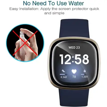 2Pcs Mehko Hydrogel Zaščitno folijo Za Fitbit Obratno 3/Občutek Screen Protector za Fitbit Versa3 4