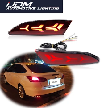 2pcs Za Ford Focus 3 2011-2014 Limuzina Hatchback Funkcijo kot Rep,Zavore & Zadaj za Meglo,Turn Luči Odbijač LED Reflektor Luči