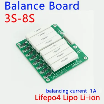 3S, da 8S 1A Litijeva Baterija Balance Board 12V 24V uravnoteženje trenutno 1000MA Balancer ZA Lifepo4 baterijo Li-ion 4S 6S 7S BMS varstvo