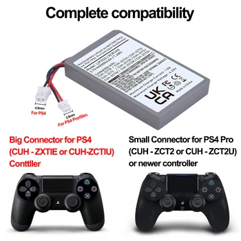 4 Kos Baterije za PS4 Krmilnik Dualshock 4 V1 V2 Konzolo Playstation 4 CUH-ZCT1E CUH-ZCT1U CUH-ZCT2 CUH-ZCT2E, LIP1522 3