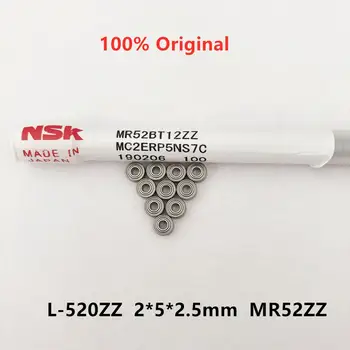 50pcs original NSK visoke hitrosti nosijo L-520ZZ 2x5x2.5 mm MR52ZZ miniaturni kroglični ležaji 2*5*2.5 model ležaj