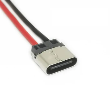 5pcs USB Tip-C 2P Varilne Žice Ženski Konektor Kabel Za Polnjenje Mobilnega Telefona 3