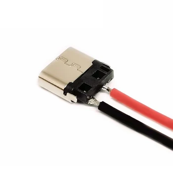 5pcs USB Tip-C 2P Varilne Žice Ženski Konektor Kabel Za Polnjenje Mobilnega Telefona 4