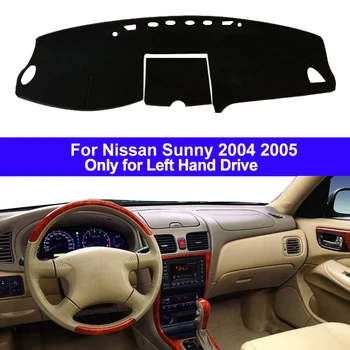 Avto Notranje Auto nadzorna plošča Pokrov Dashmat Preprogo Dash Mat Blazine cape Sonce Odtenek 2 Plasti Za Nissan Sunny 2004 2005 0