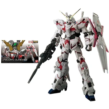 Bandai Gundam Model Komplet Anime Slika RG 1/144 RX-0 SAMOROG figuric Resnično Gunpla Dejanje Igrača Slika Igrače za Otroke