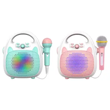 Bluetooth Otroci Karaoke Pralni Zvočniki Mikrofoni za Polnjenje Prenosnih Dekleta Fantje Igrače Prenosni za Rojstni dan Festivala Darila
