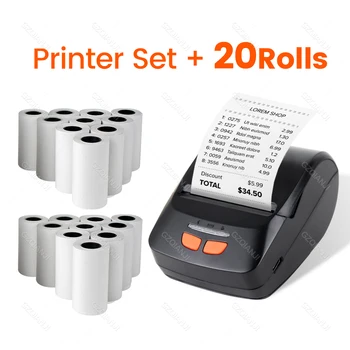 Brezplačne spletne SII Loyverse POS Prenosni Pralni Termični Tiskalniki 2 palčni z Prejema Tiskanje Dokumentov Roll Brezžični Tiskalnik Bluetooth 0
