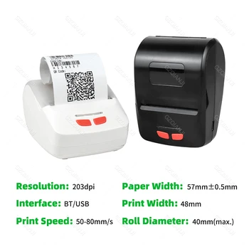 Brezplačne spletne SII Loyverse POS Prenosni Pralni Termični Tiskalniki 2 palčni z Prejema Tiskanje Dokumentov Roll Brezžični Tiskalnik Bluetooth 4