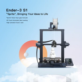 CREALITY 3D Tiskalnik Edaja-3 S1 Tiho Motherboard Podpira Nadaljevanje Izpada Tiskanje CR Dotik Samodejno Posteljo Izravnavanje Tiskalnik 5