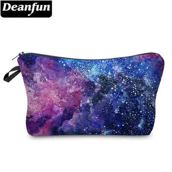 Deanfun 3D Tiskanih Kozmetične Vrečke Zvezdnato Nebo Vzorec, ki je Moda za Ženske Potovanja Organizator 51244