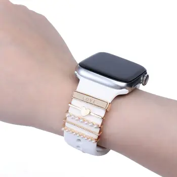 Dekoracija Za Apple watch Band 49 mm Diamantni Nakit Čare Silikonsko Zapestnico iWatch Ultra Galaxy Watch 4/5 pro Traku Accessorie 4