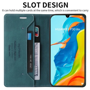 Denarnica Usnjena torbica Za Huawei P40 Lite E P30 P20 Lite P Smart Z 2019 2021 Y5P Y6P Y7P Čast X8 50 Lite 20 Lite 10i 10 Lite 9X 1