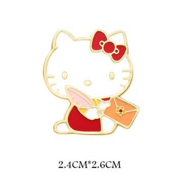 Hello Kitty pribor ustvarjalne risanka pin srčkan stranka river pin značko broška modni nakit broška ženske darila na debelo 4