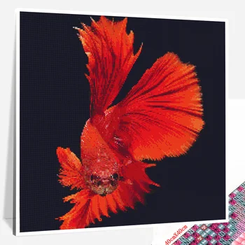 Huacan 5D DIY Diamond Slikarstvo Ribe Umetnosti Kompleti Diamond Mozaik Prodaja Živali Slike Okrasnih Nov Prihod 2