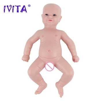 IVITA WG1563 17.71 palčni 3.18 kg 100% za Celotno Telo, Silikonski Prerojeni Baby Doll Realne Dekle Unpainted Lutke DIY Prazno Otroci Igrače 1
