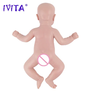 IVITA WG1563 17.71 palčni 3.18 kg 100% za Celotno Telo, Silikonski Prerojeni Baby Doll Realne Dekle Unpainted Lutke DIY Prazno Otroci Igrače 2