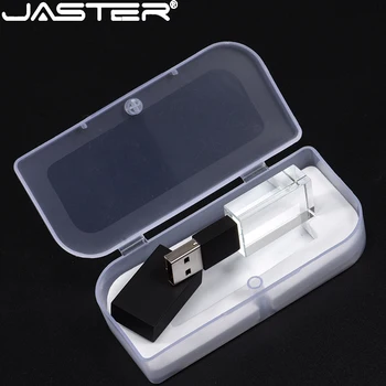 JASTER USB Ključek Kristalno USB Flash Drive Rose zlata po Meri Logo Pen drive Black Pomnilniško kartico 32 G 64GB 128GB Ustvarjalno Darilo Pendrive 1
