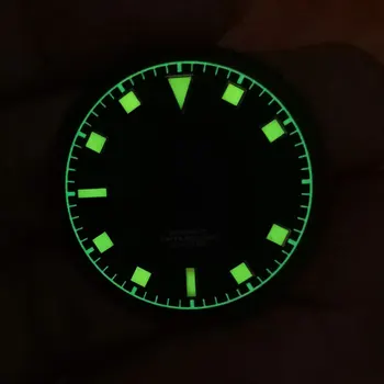 Kot 33.5 mm Modra/Zelena/Črna Svetlobni Watch klic Ustreza NH35 NH35A NH36 NH36A Gibanje Sterilne Izbiranje 1