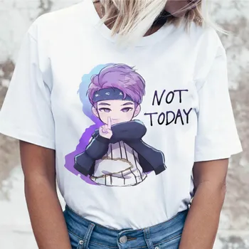 Kpop T Shirt JIN SUGA J UPAM, da Ženske JIMIN V JUNGKOOK Vrh Tshirt za K pop korejski Tees Smešno Grafični Ženska T-shirt K-pop 0