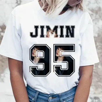 Kpop T Shirt JIN SUGA J UPAM, da Ženske JIMIN V JUNGKOOK Vrh Tshirt za K pop korejski Tees Smešno Grafični Ženska T-shirt K-pop 2