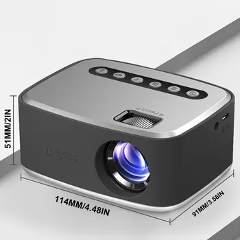 LED Mini Projektor 320 x 240 slikovnih Pik Podpira 1080P HDMI-USB Avdio Prenosni Home Media Video Predvajalnik za Domači Kino 5