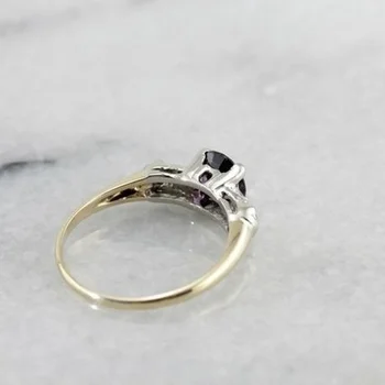 Luksuzni lepe Vijolične barve Diamant udejstvovanje žensk poroko ljubezen prstan velikost 6-10 2