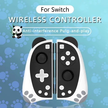 Luštna Za Ns vklopite povezavo Bluetooth, Združljiva Gamepad, ki je Primerna za Nintendo Stikalo Levo in Desno Ročico Joycons Brezžični Panda Ročaj 2