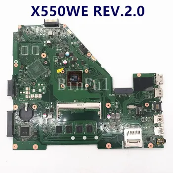 Mainboard Za ASUS X550E X550WE X550EP F552E X552E X552EP REV.2.0 laotop Matično ploščo S 4G RAM /E2-6110 4 100% Polno Preizkušen OK