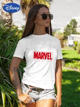 Marvel Tshirt Ženske 2022 Nove Modne Kratke Rokave Priložnostne Majice, Vrhovi Tee Hitro Dostavo ženska Oblačila Rusija Brezplačna Dostava 3