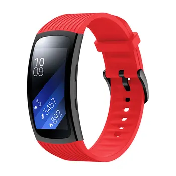 Mehko Šport Silikonski Čisto barvni Trak Za Samsung Galaxy Prestavi Fit 2 Pro R365 WatchBand zapestje traku za Samsung Prestavi Fit 2 SM-R360 1