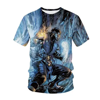 Mortal Kombat 3D Print majica s kratkimi rokavi Moda Spopadov Igra Ulične 2002 Moški Ženske Šport Priložnostne T-Shirt Hip Hop Oblačila Moški zgornji deli oblačil 0
