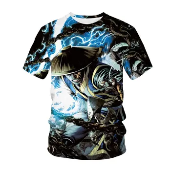 Mortal Kombat 3D Print majica s kratkimi rokavi Moda Spopadov Igra Ulične 2002 Moški Ženske Šport Priložnostne T-Shirt Hip Hop Oblačila Moški zgornji deli oblačil 3