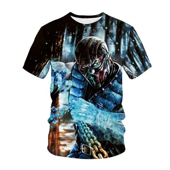 Mortal Kombat 3D Print majica s kratkimi rokavi Moda Spopadov Igra Ulične 2002 Moški Ženske Šport Priložnostne T-Shirt Hip Hop Oblačila Moški zgornji deli oblačil 4