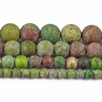 Naravna Zelena Ameriški Turquoises Mat Howlite Krog Izgubijo Kamen Kroglice za Nakit, Izdelava DIY Zapestnica Pribor 15