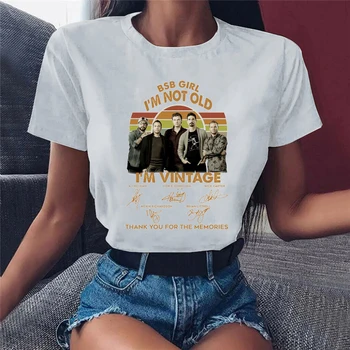 Nov Prihod 2022 Kul ženska Oblačila Backstreet Boys Grafika, Tiskanje Tshirts Femme Harajuku Majica Hip Hop Glasbe Ljubezen Majica s kratkimi rokavi 0