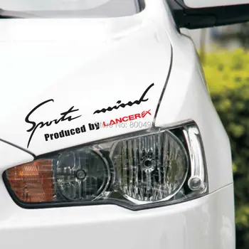 Nov Slog za Šport Um Pridobiva z Lancer EX Sports Nalepke Avto Opremo Dekorativni Odsevne Nalepke za Mitsubishi Lancer EX 0