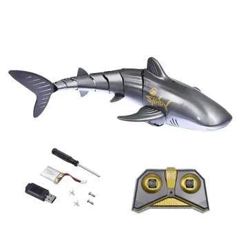 Nove 2,4 G Daljinski upravljalnik Kit morski Pes Igrača 1:18 RC Shark Ladjo Robot Radio Simulacije Shark Vodoodporno RC Čoln Igrače Za Otroke