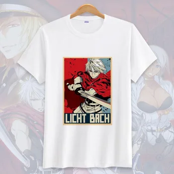 Novi Anime Plunderer Licht Bach cosplay T-shirt moški majica Kratek Rokav Vrhovi Tee 0