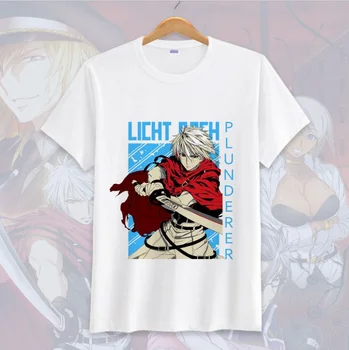 Novi Anime Plunderer Licht Bach cosplay T-shirt moški majica Kratek Rokav Vrhovi Tee 1